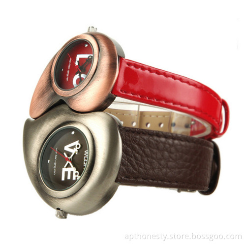 Leather Strap Quartz Watch for Couples / Ladies/Women (APT-C321)